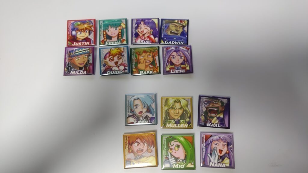 グランディア 顔アイコン缶バッジ 全14種コンプセット