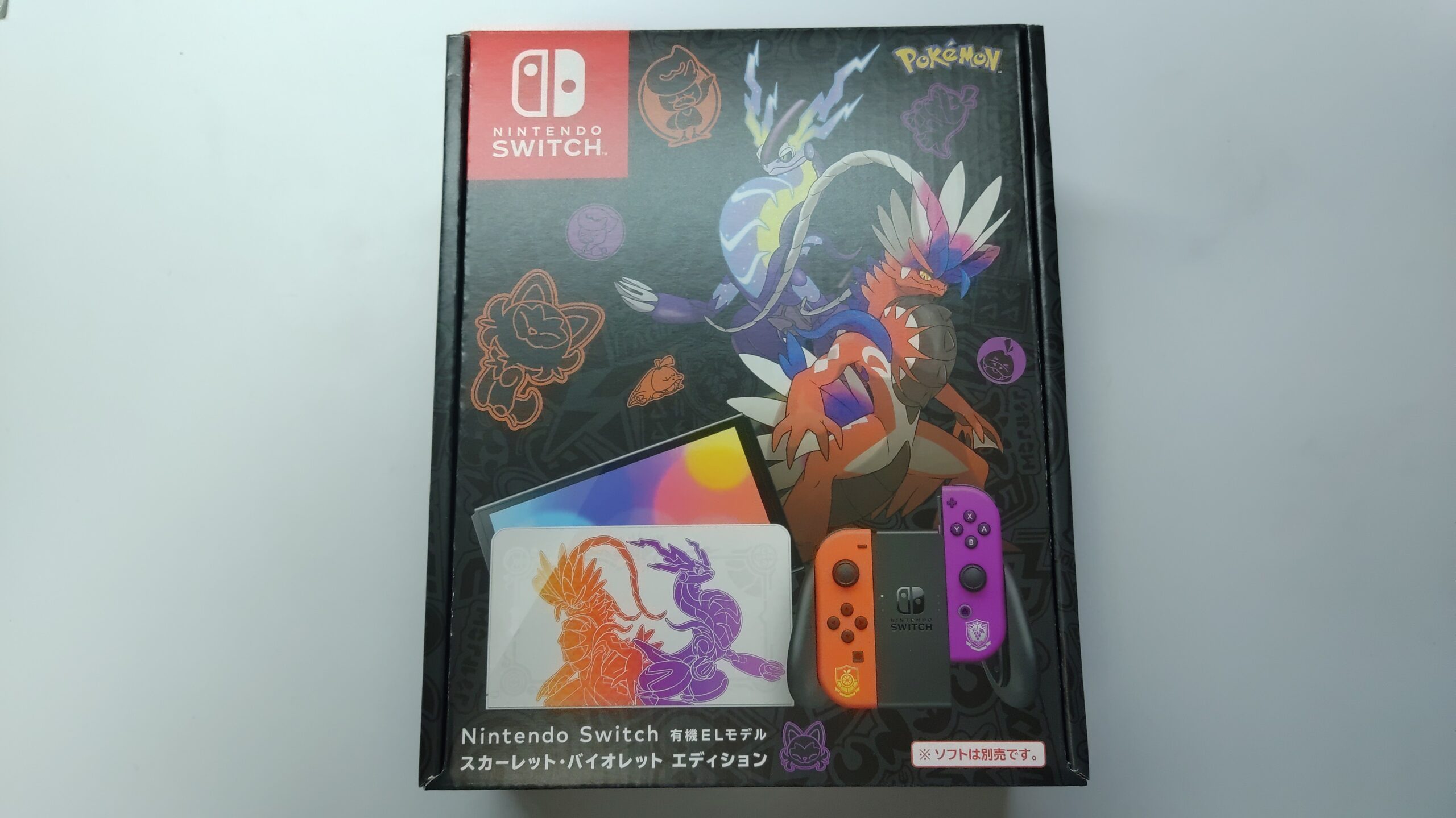 ゲーム】Nintendo Switch（有機ELモデル） スカーレット・バイオレット 
