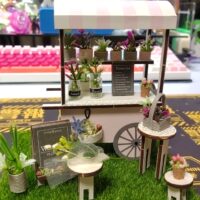 【アニメグッズ】ミニチュアキット ホームデコミニチュアセット フラワーカート　レビュー